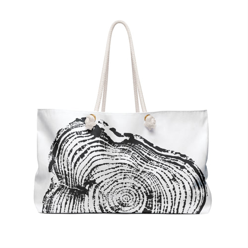 Cottonwood Tree Ring Weekender Bag Charcoal