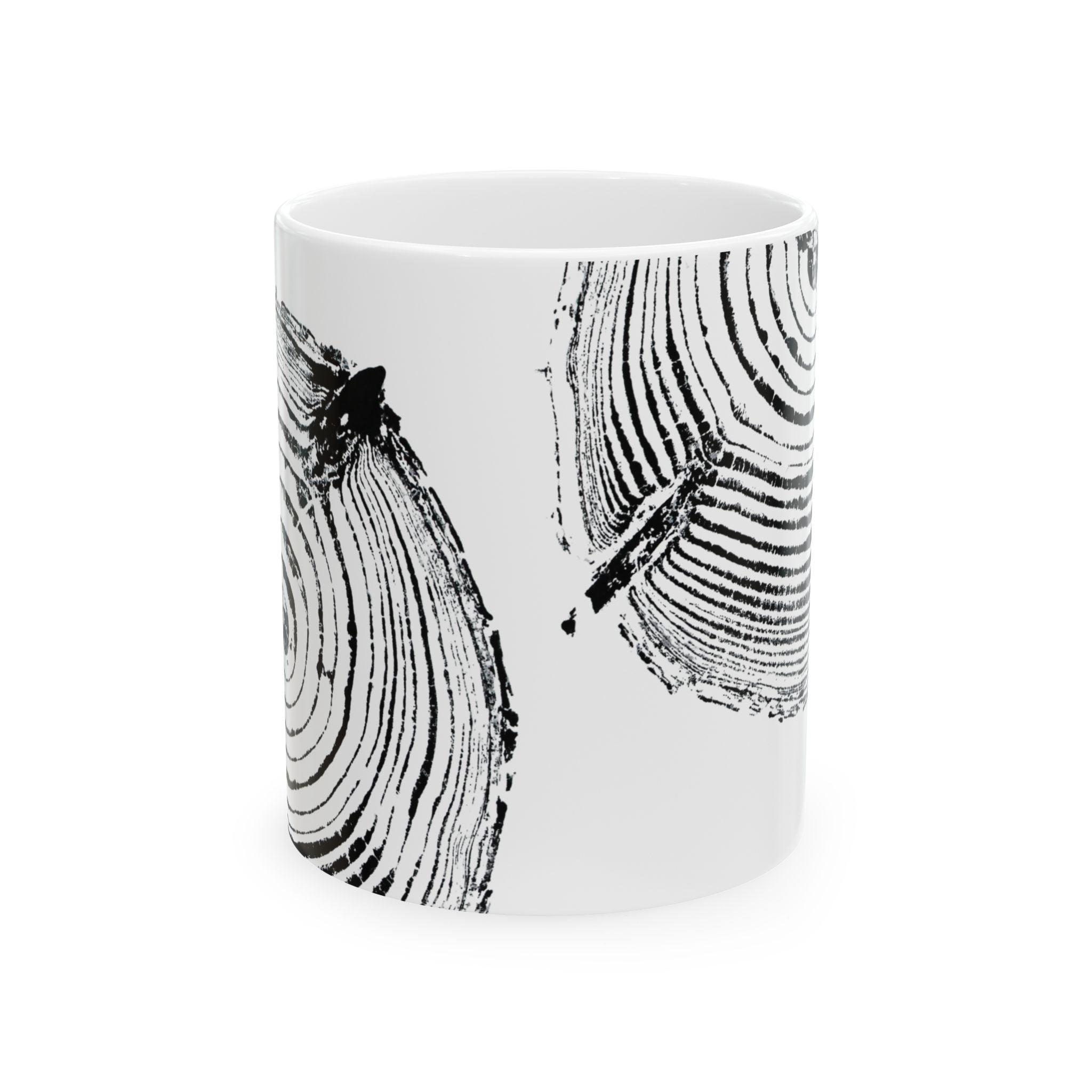 Cottonwood Tree Ring Print Ceramic Mug #0528