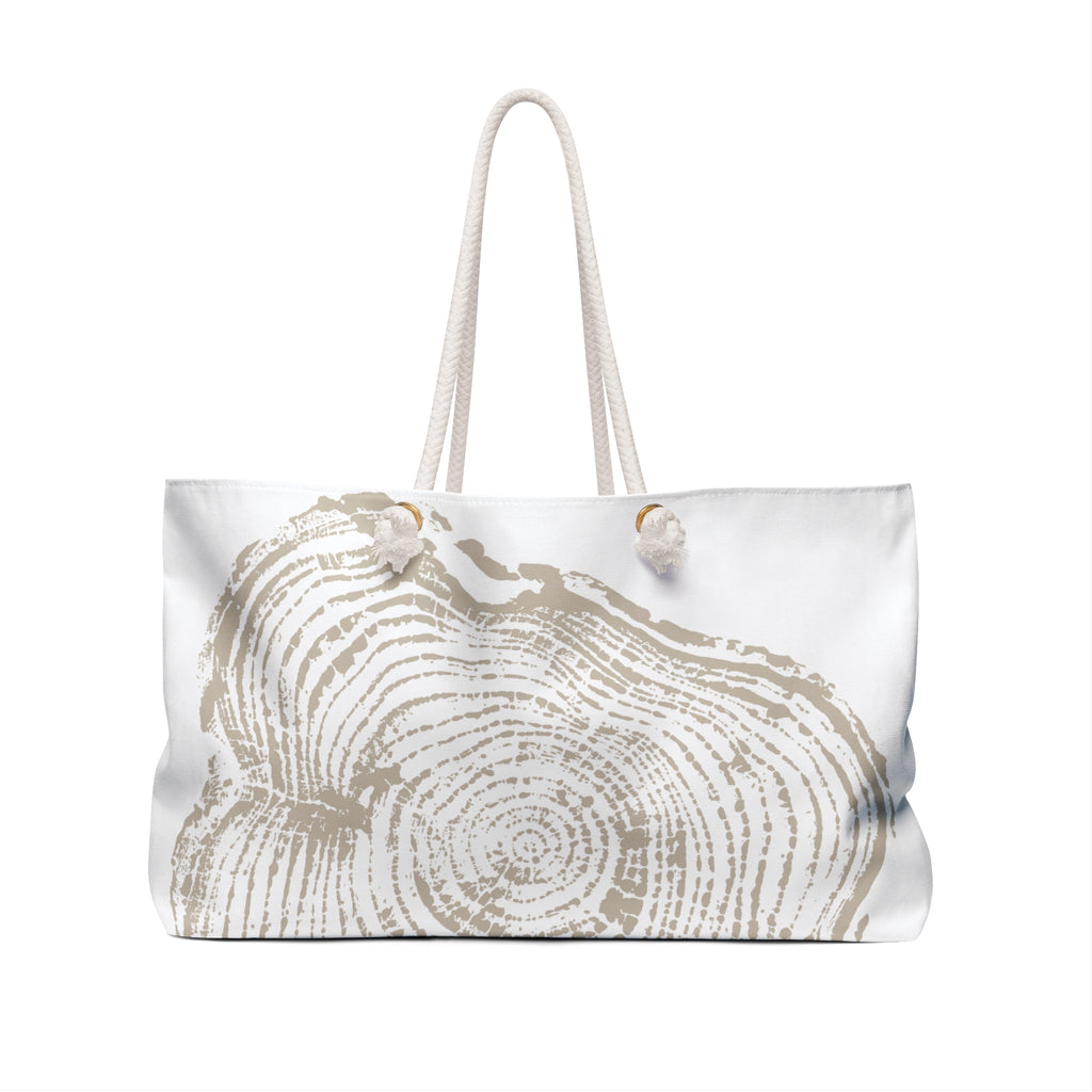 Cottonwood Tree Ring Weekender Bag Sand
