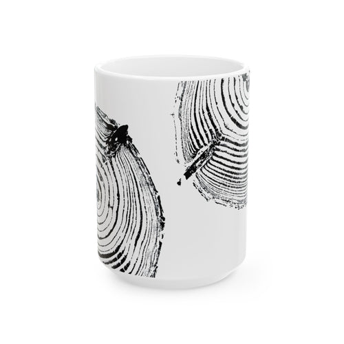 Cottonwood Tree Ring Print Ceramic Mug #0528