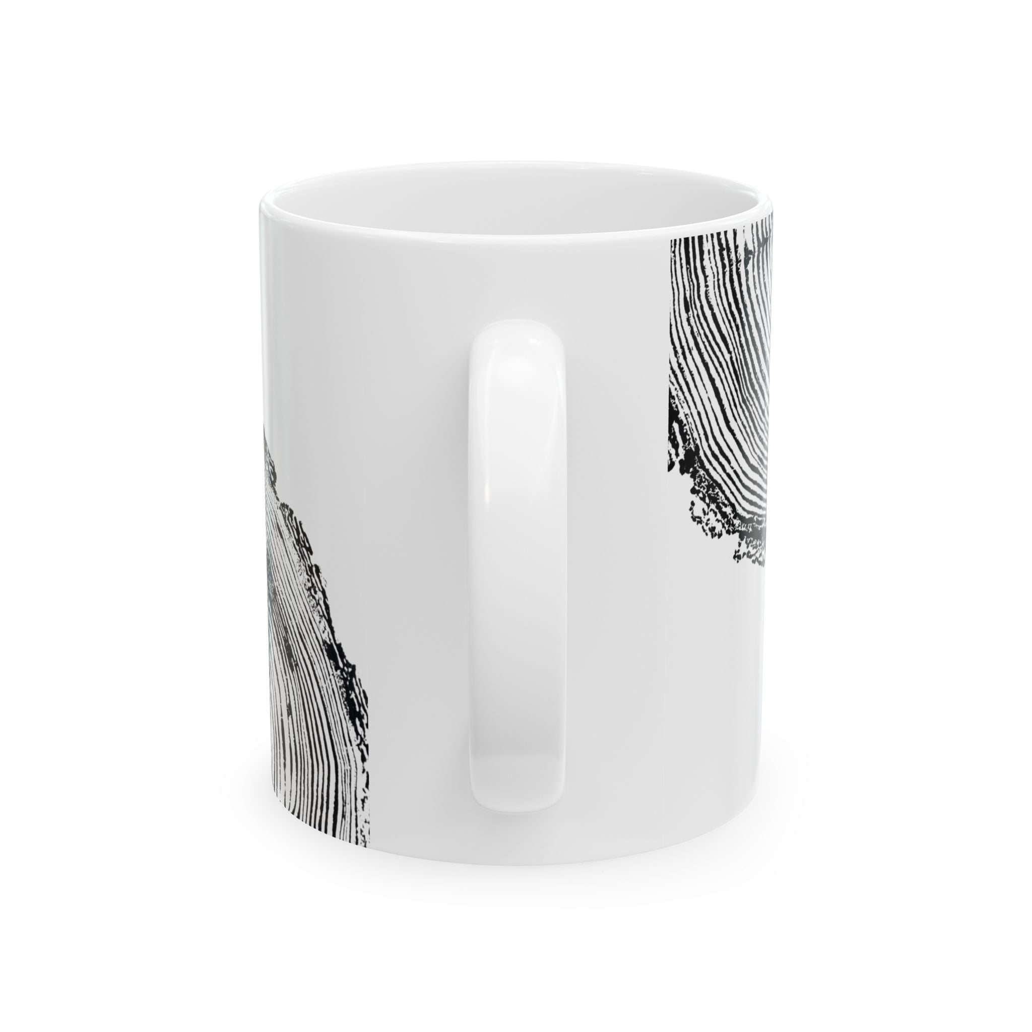 Fir Tree Ring Print Ceramic Mug #6773