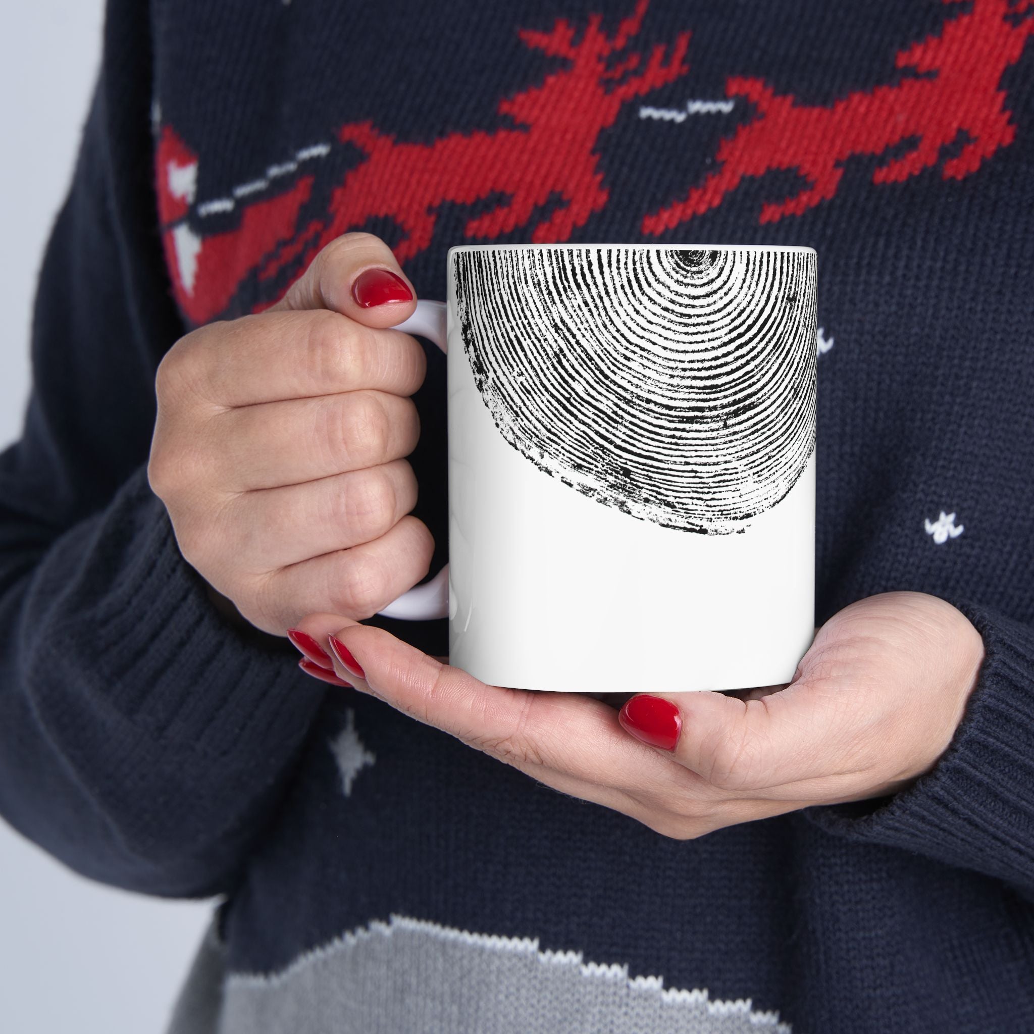 Woodcut Print Ceramic Mug 2 Peter 3:18 #0410 (11oz | 15oz)