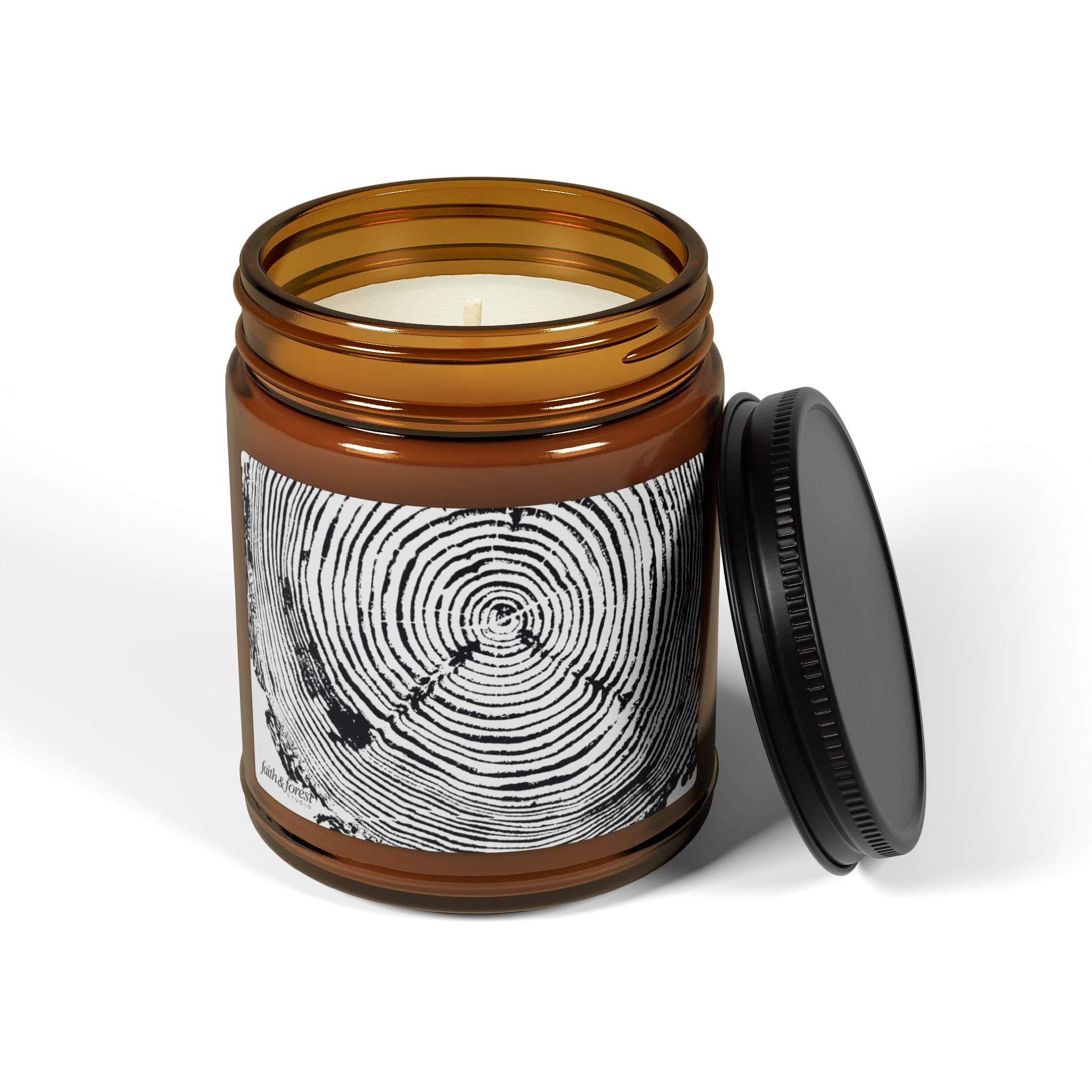Fir Tree Relief Print 9oz Soy Candle