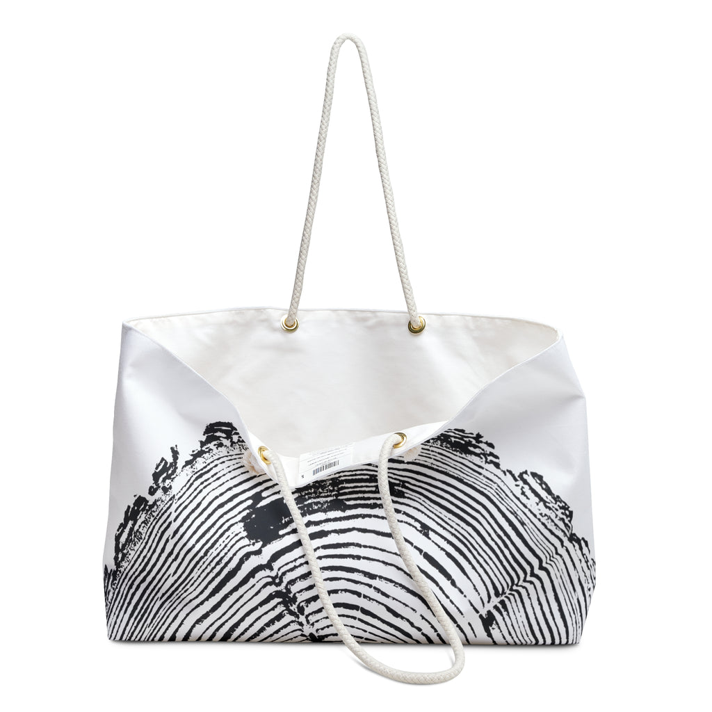 Fir Tree Ring Weekender Bag Black