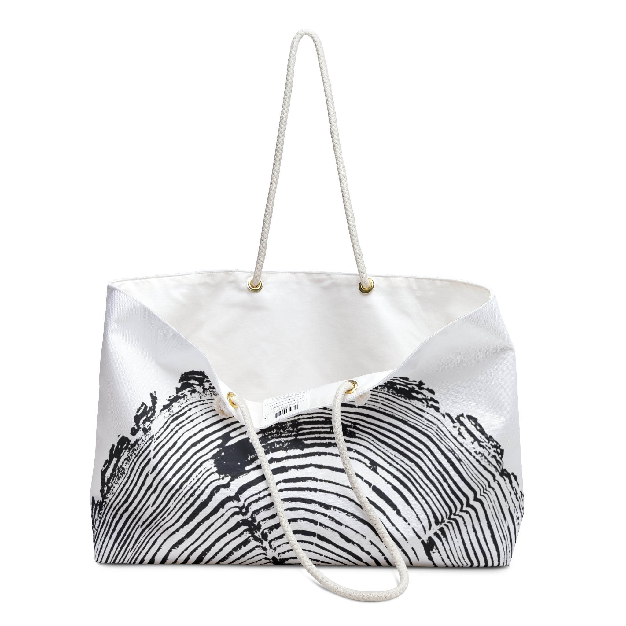 Fir Tree Ring Weekender Bag Black