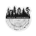 Pacific Northwest Tree Ring Die-Cut Magnet