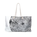 Hemlock Tree Ring Weekender Bag Black