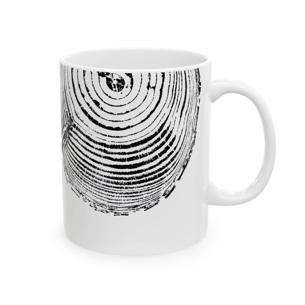 Cottonwood Tree Ring Print Ceramic Mug #0528