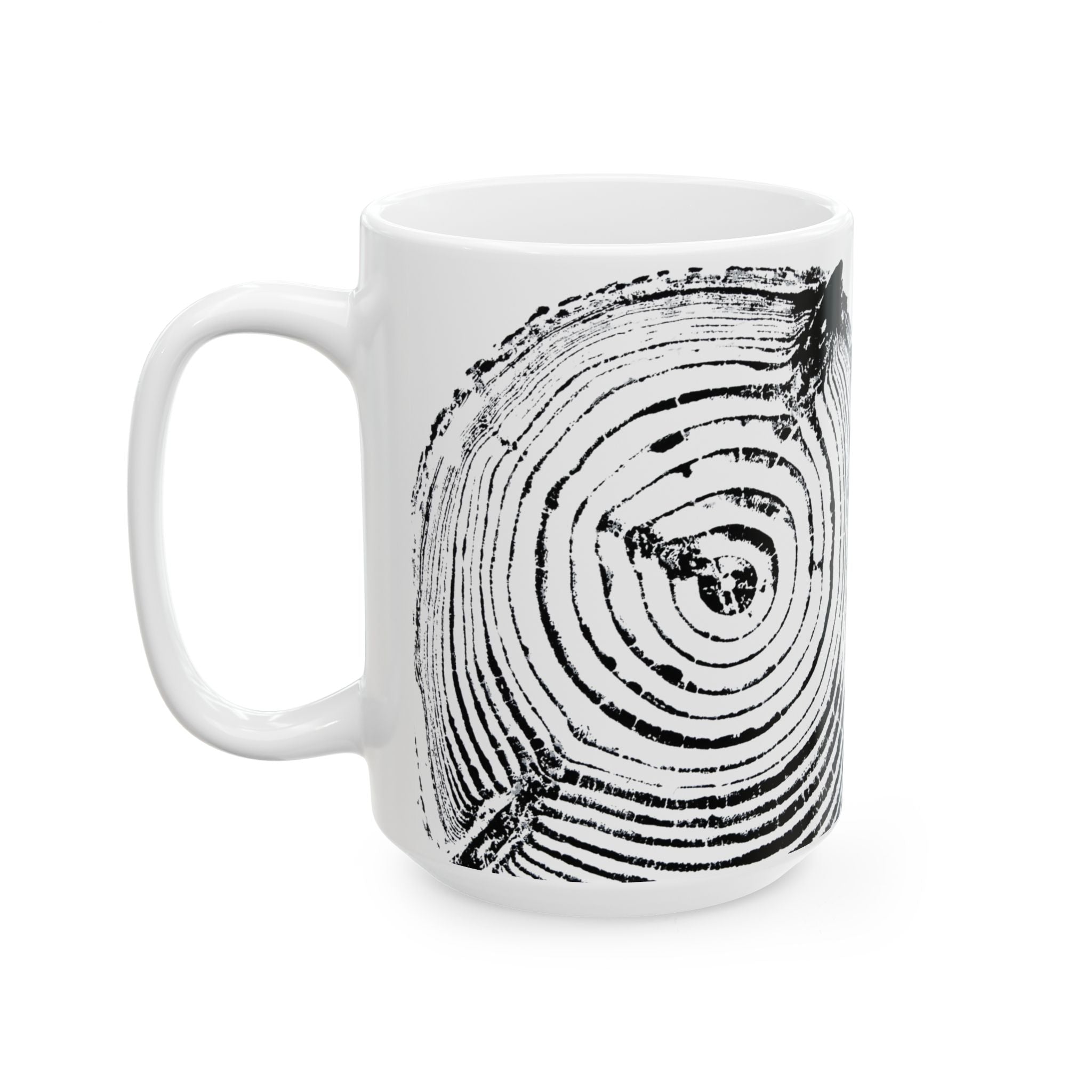 Cottonwood Tree Ring Print Ceramic Mug #0529