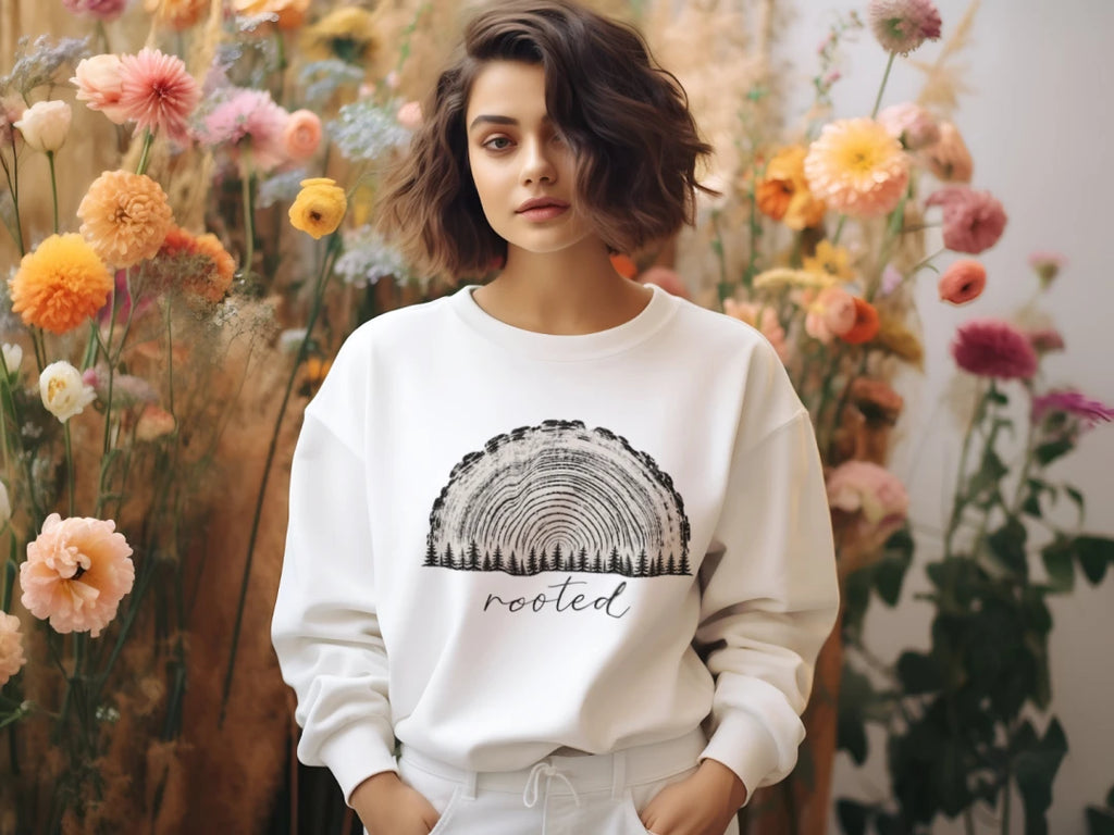Rooted Cropped Bella Pullover- Multiple Colors