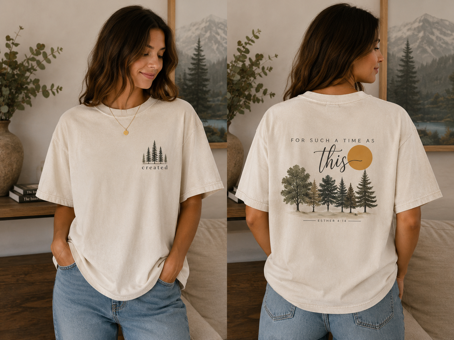 Vintage Faith Graphic Tee:  Esther 4:14