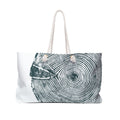 Hemlock Tree Ring Weekender Bag Deep Waters