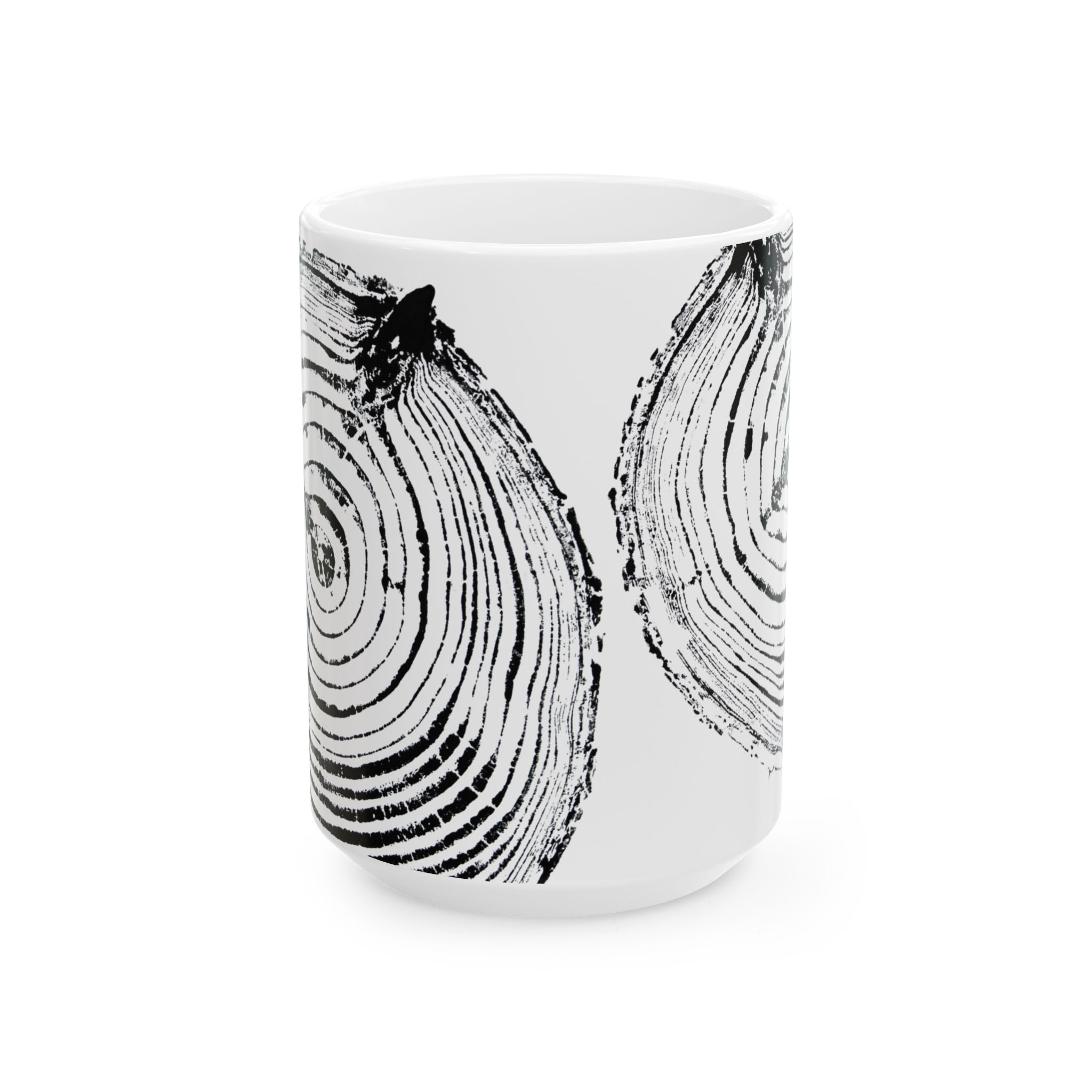 Cottonwood Tree Ring Print Ceramic Mug #0529