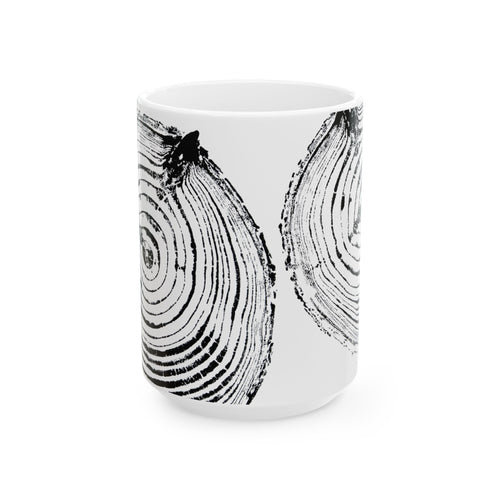 Cottonwood Tree Ring Print Ceramic Mug #0529