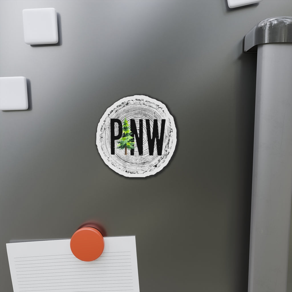 PNW Tree Ring Die-Cut Magnet