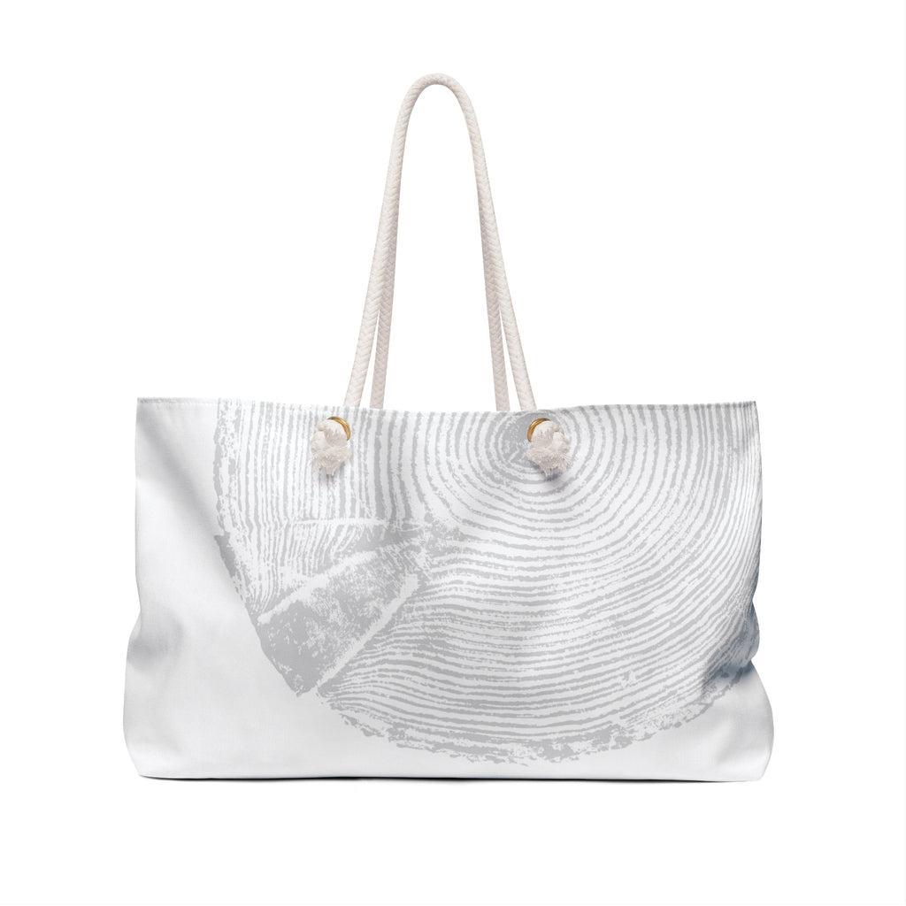 Hemlock Tree Ring Weekender Bag Grey Mist