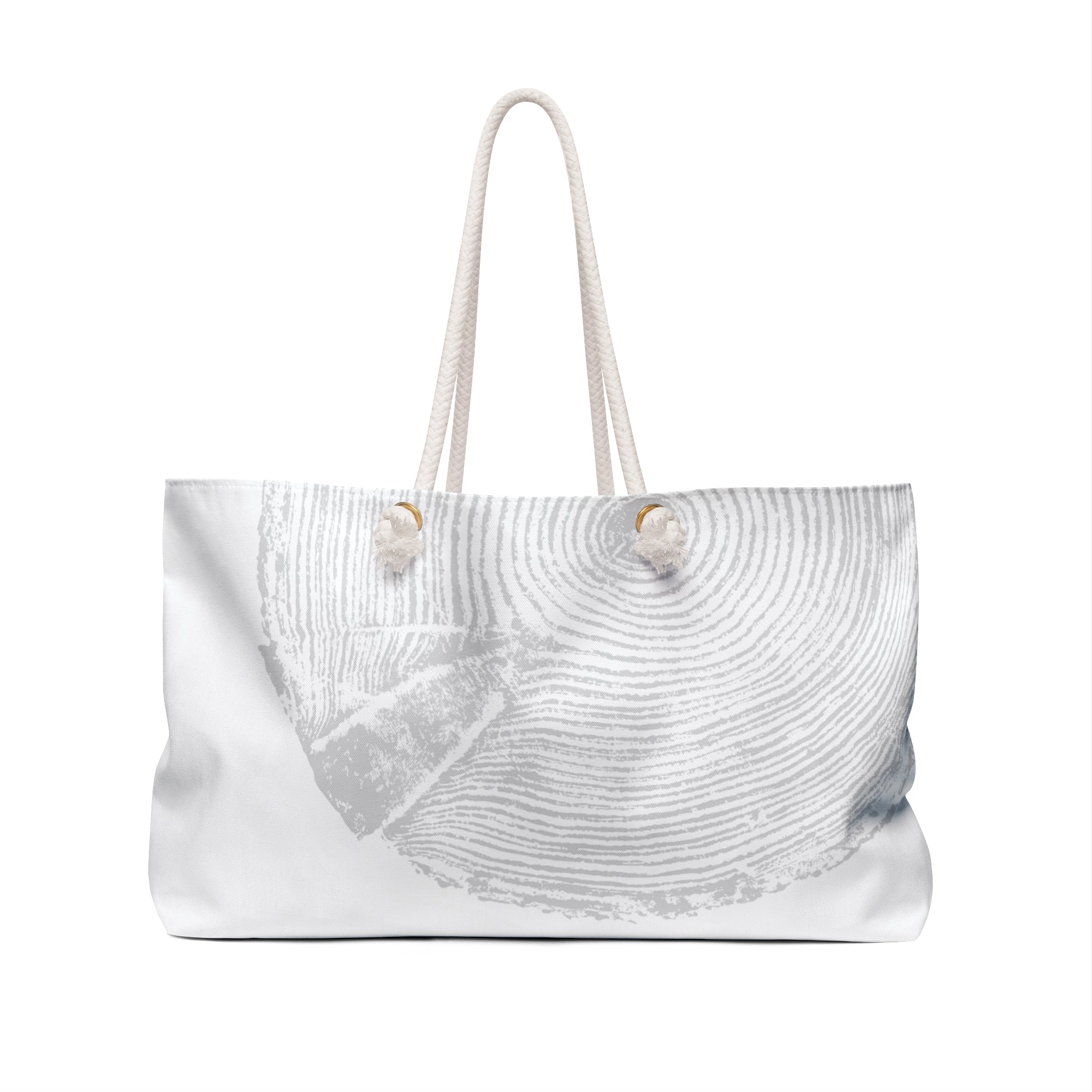 Hemlock Tree Ring Weekender Bag Grey Mist