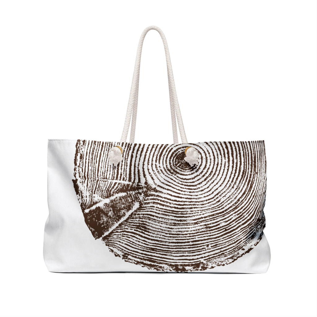 Hemlock Tree Ring Weekender Bag Redwood