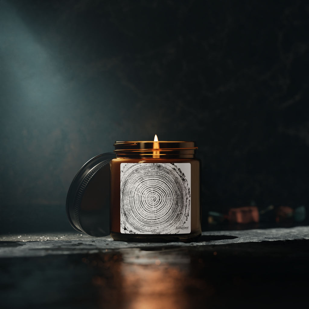 Tree Ring Relief Print 4oz Soy Candle