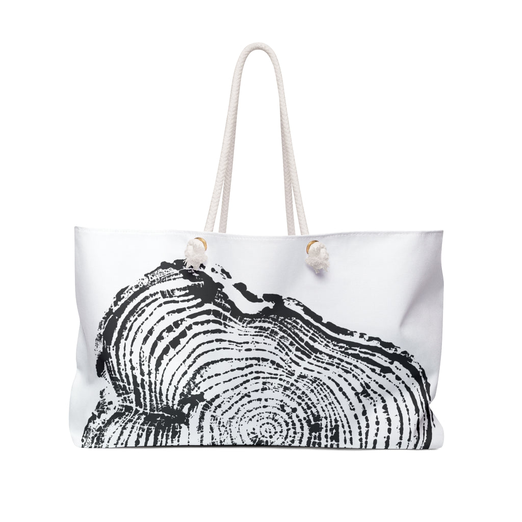 Cottonwood Tree Ring Weekender Bag Charcoal