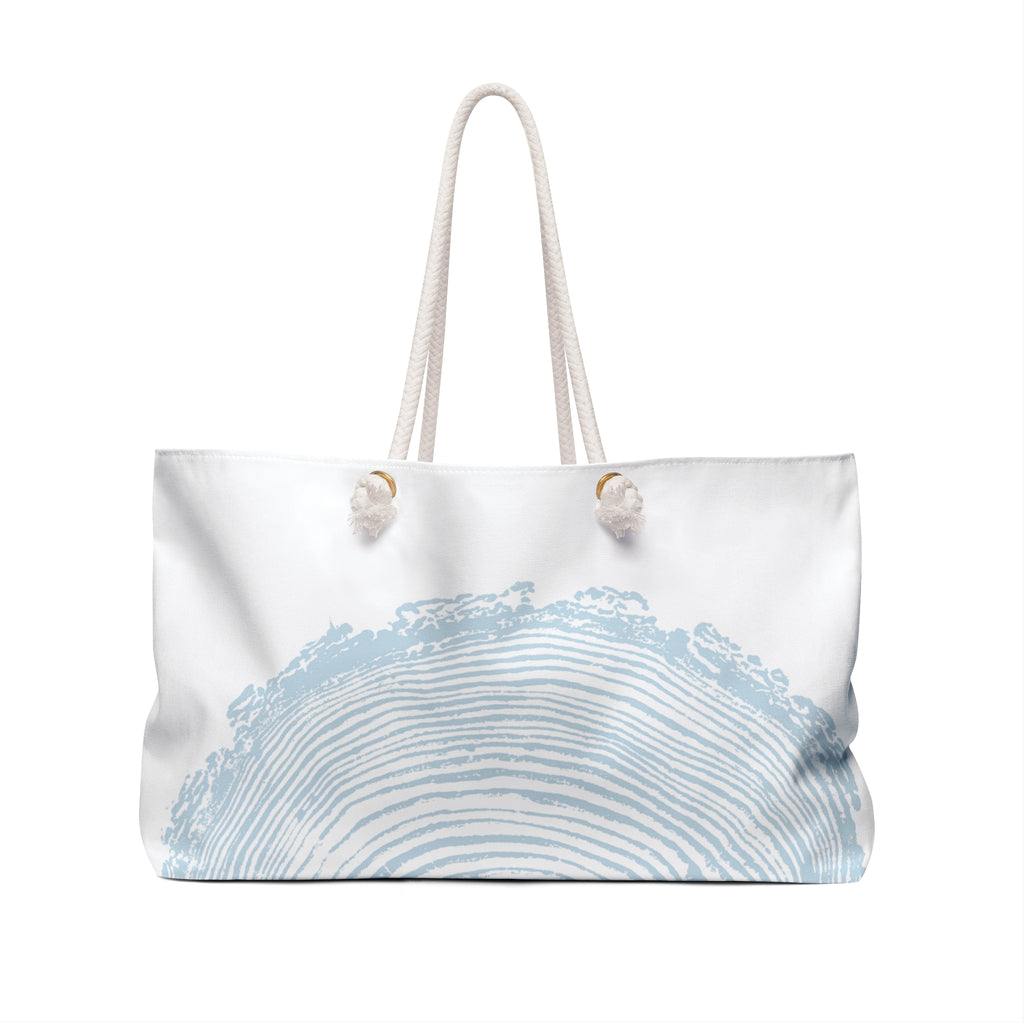 Fir Tree Ring Weekender Bag Powder Blue