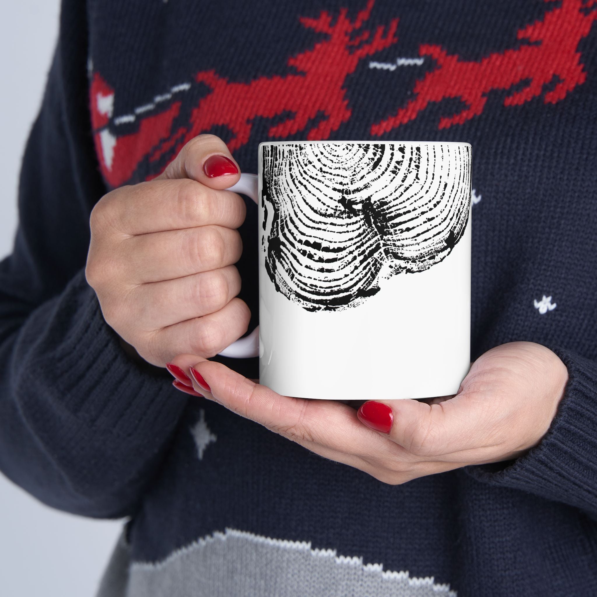 Woodcut Print Ceramic Mug #0403 (11oz | 15oz)