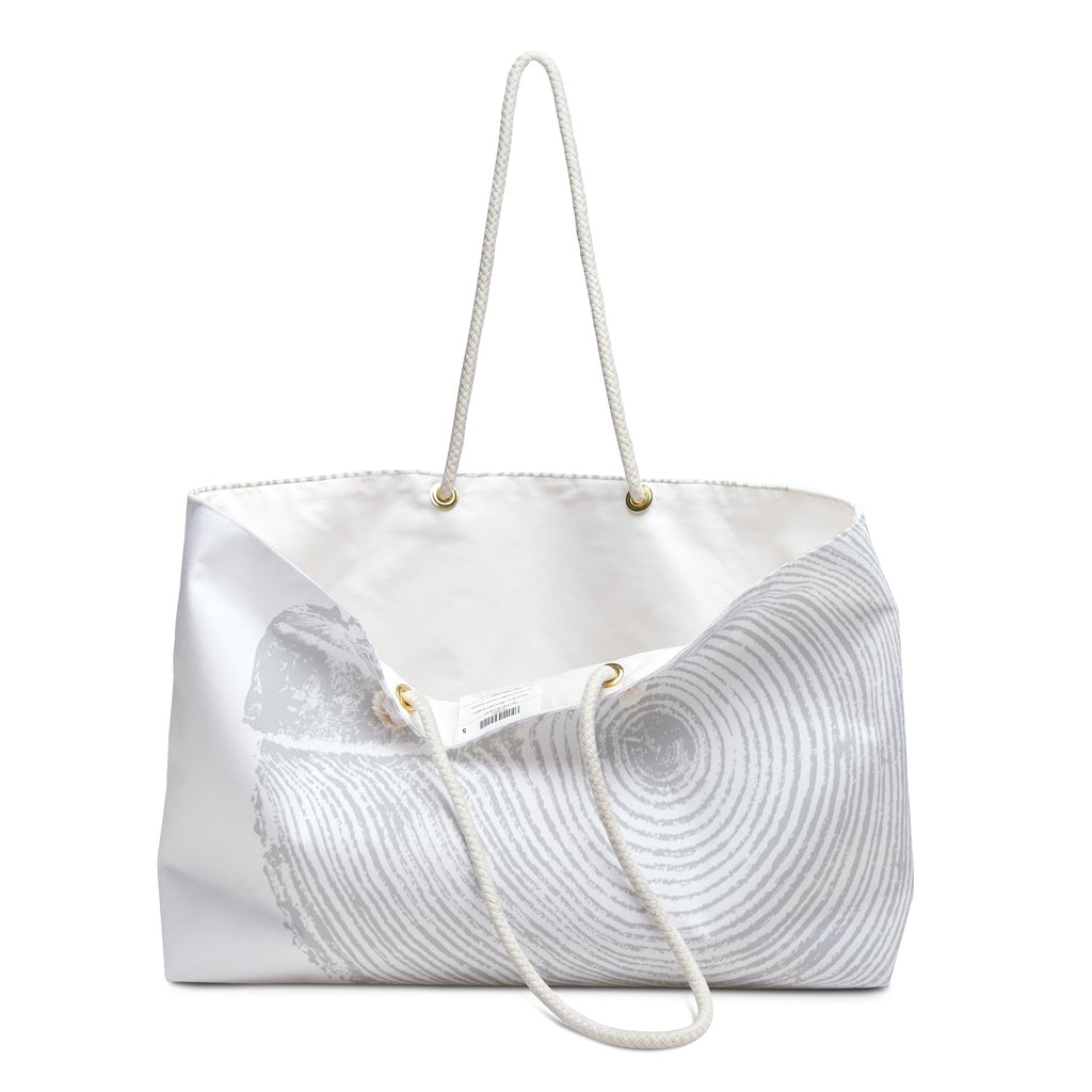 Hemlock Tree Ring Weekender Bag Grey Mist