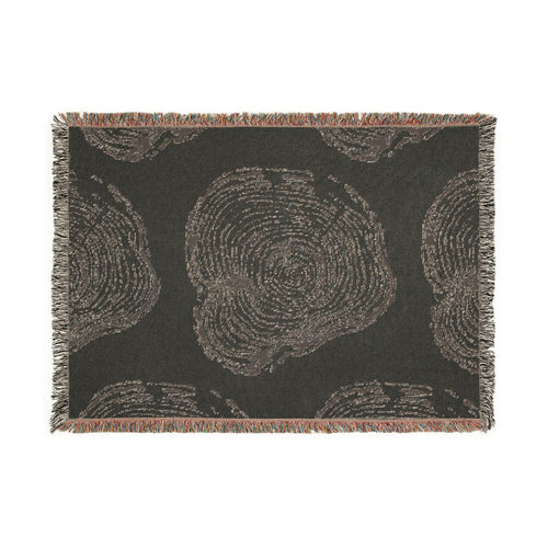 Cottonwood Tree Ring Print Woven Blanket #0403
