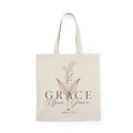 Grace Upon Grace Cotton Tote Bag – Lily of the Valley Faith Tote (John 1:16)