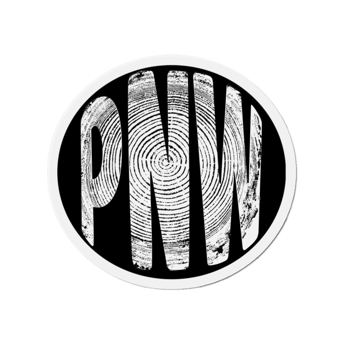 PNW Tree Ring Die-Cut Magnet