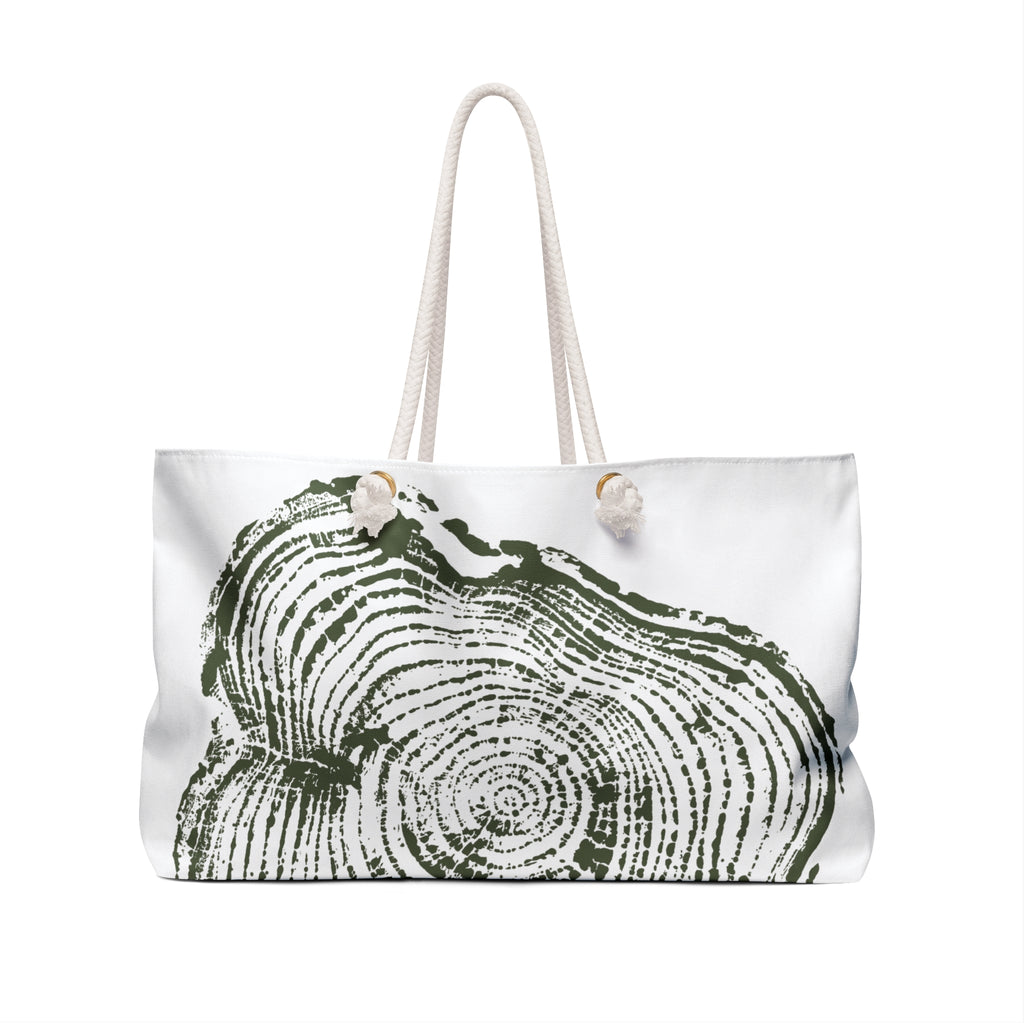 Cottonwood Tree Ring Weekender Bag Forest