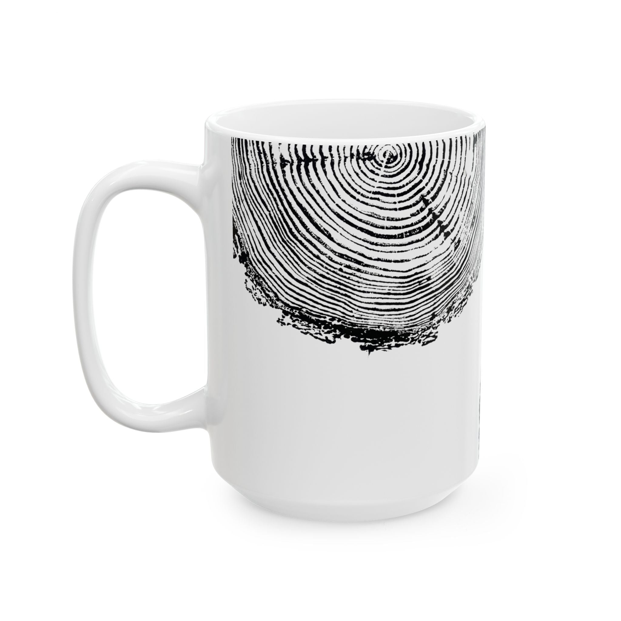 Fir Tree Ring Print Ceramic Mug #6773