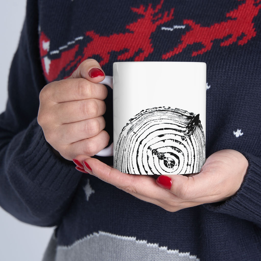 Woodcut Print Ceramic Mug #0528 (11oz | 15oz)