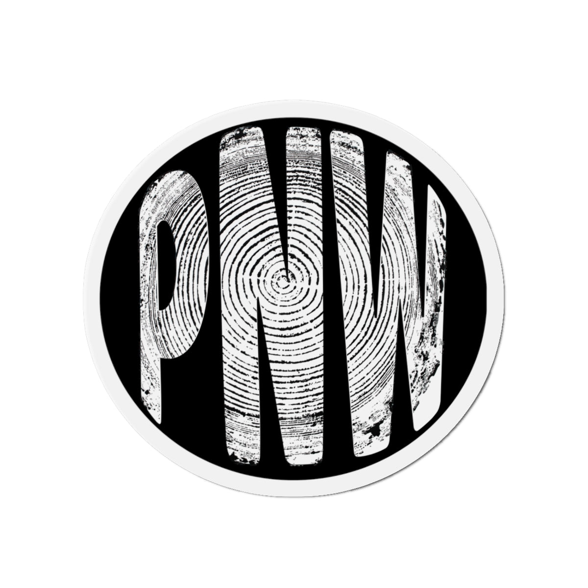 PNW Tree Ring Die-Cut Magnet