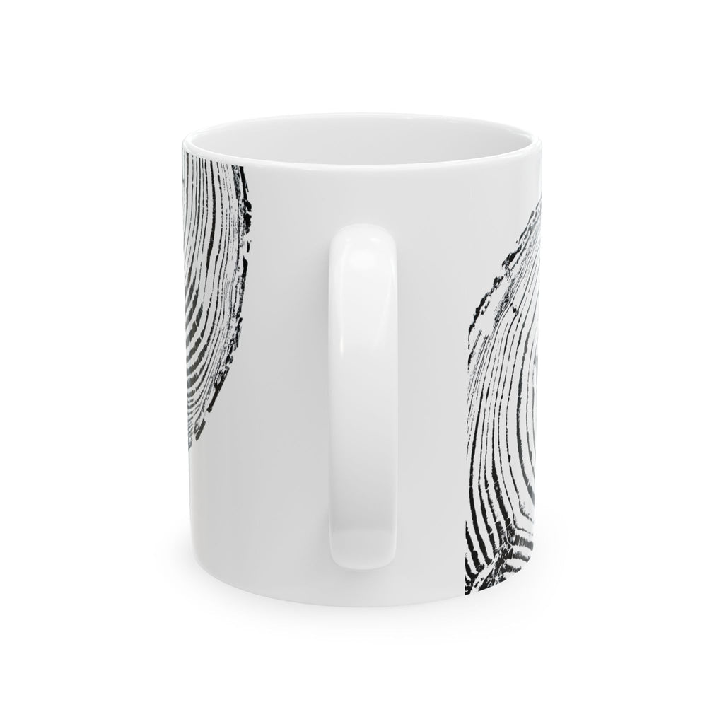 Cottonwood Tree Ring Print Ceramic Mug #0528