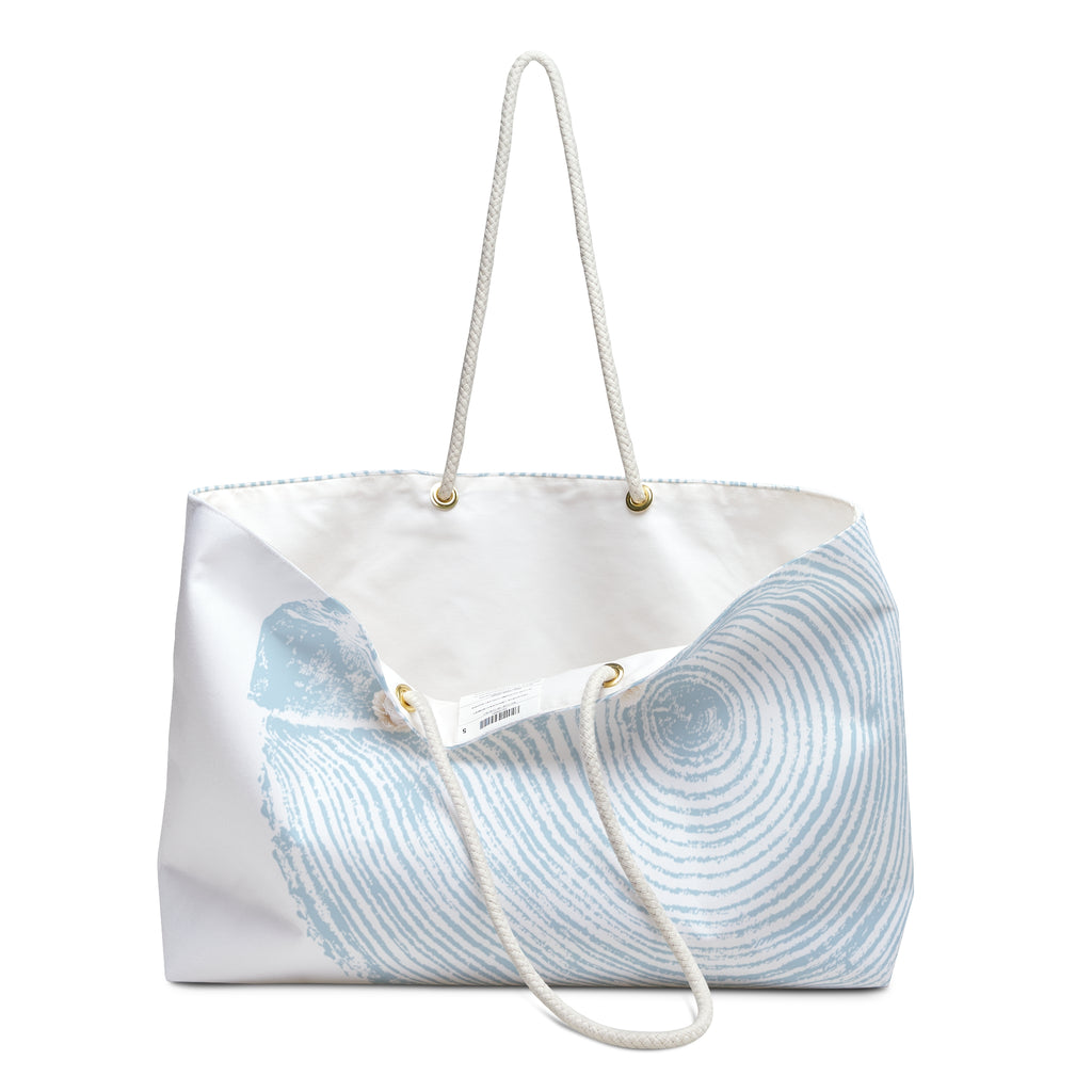 Hemlock Tree Ring Weekender Bag Powder Blue