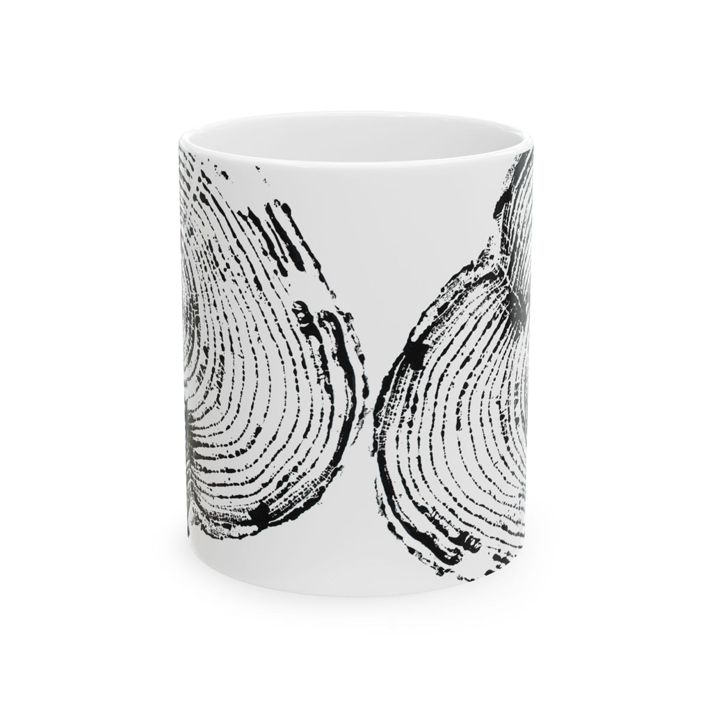 Cottonwood Tree Ring Print Ceramic Mug #0404