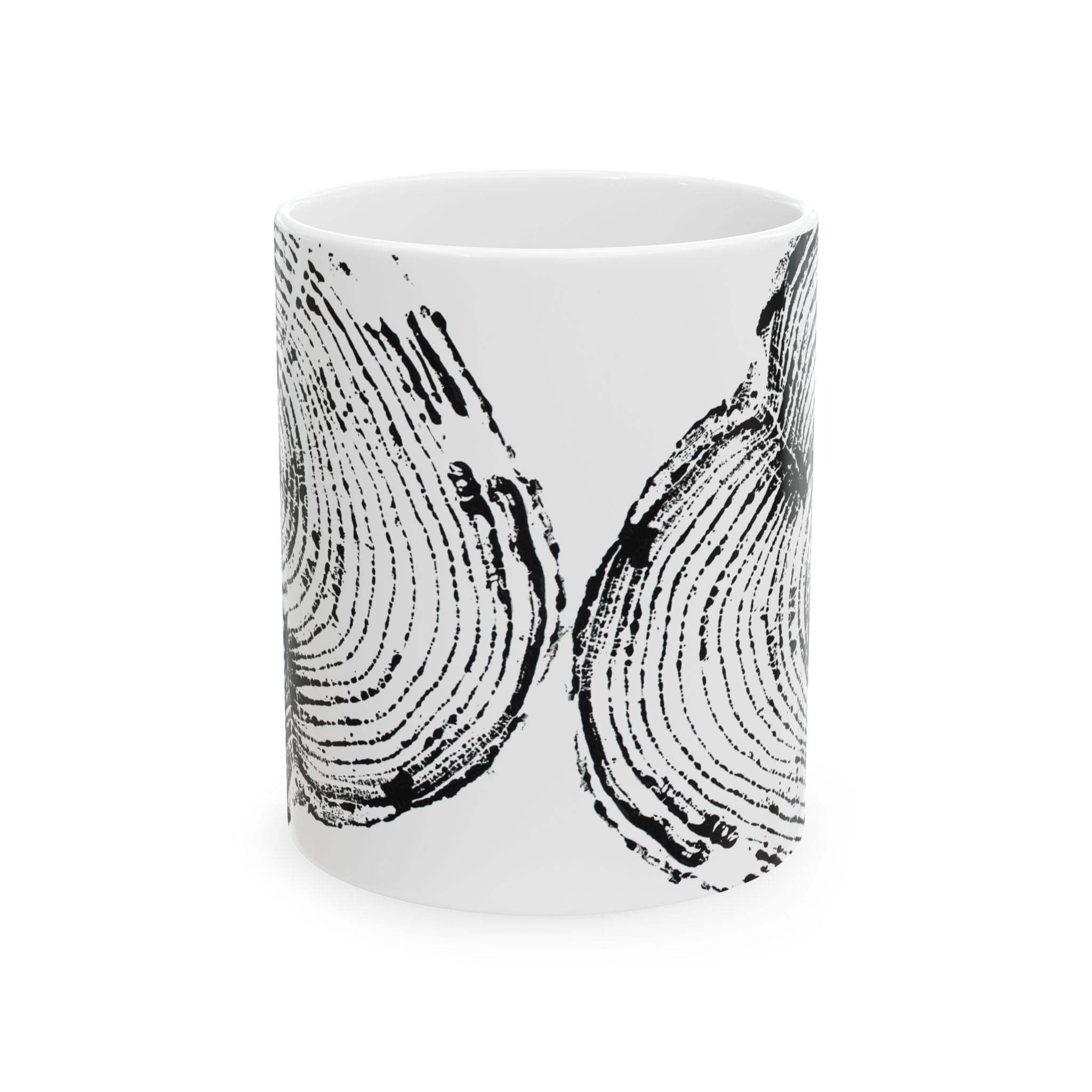 Cottonwood Tree Ring Print Ceramic Mug #0404