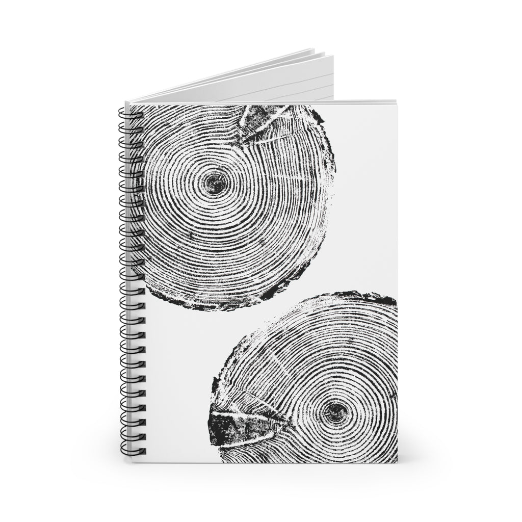 Hemlock Tree Ring Spiral Notebook #0410