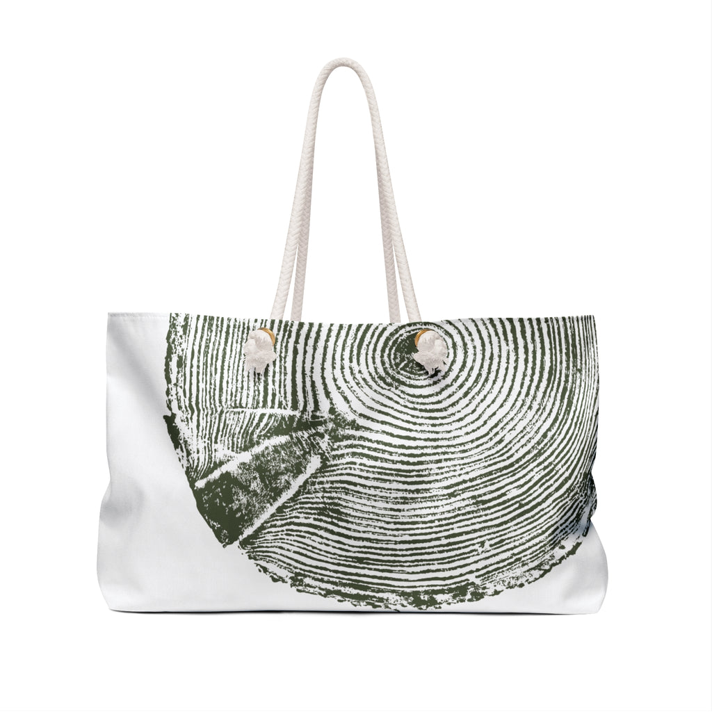 Hemlock Tree Ring Weekender Bag Forest