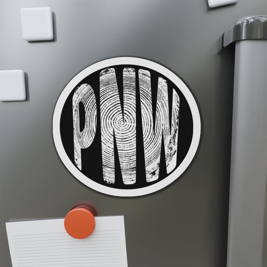 PNW Tree Ring Die-Cut Magnet