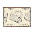 Cottonwood Tree Ring Print Woven Blanket #0403