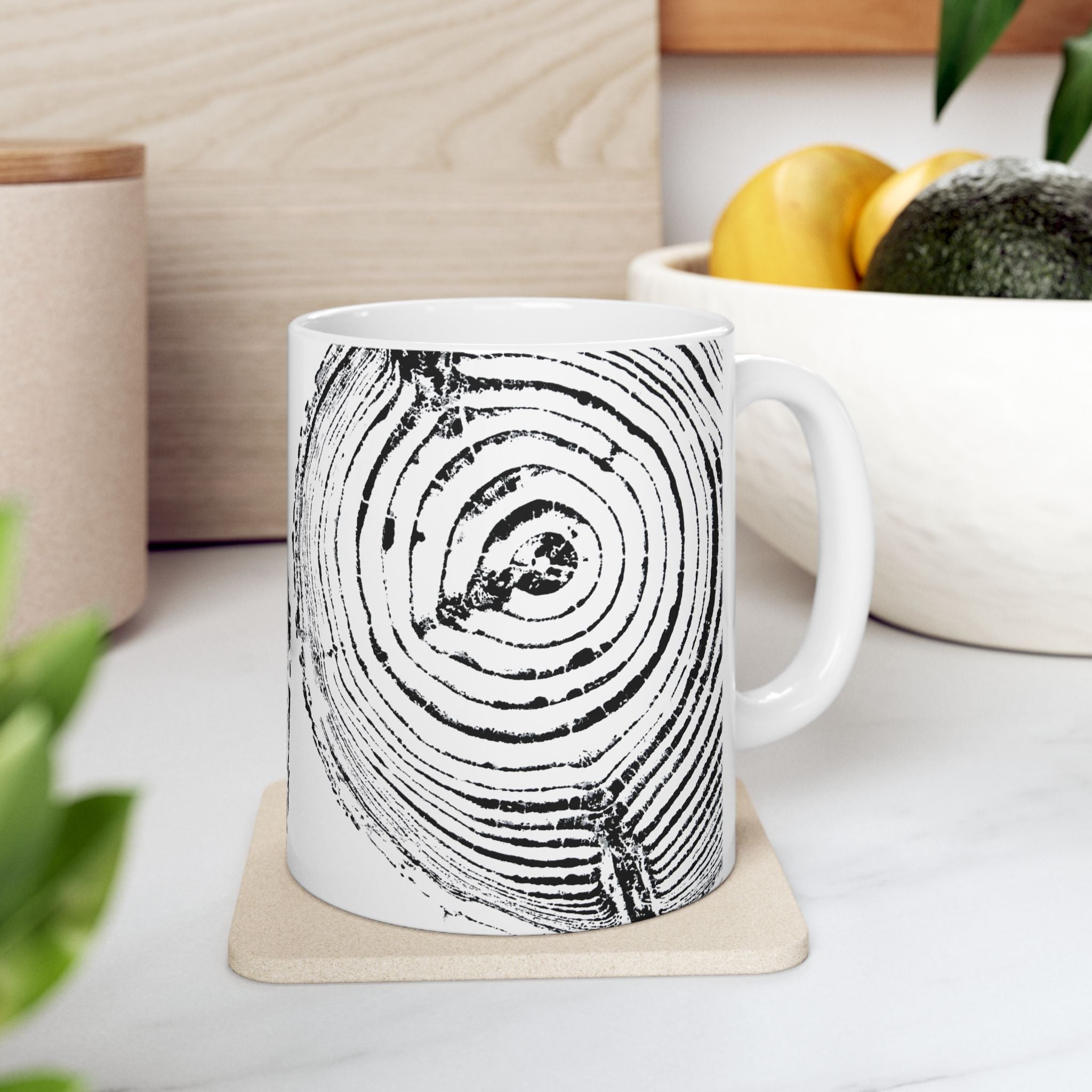 Woodcut Print Ceramic Mug #0529 (11oz | 15oz)