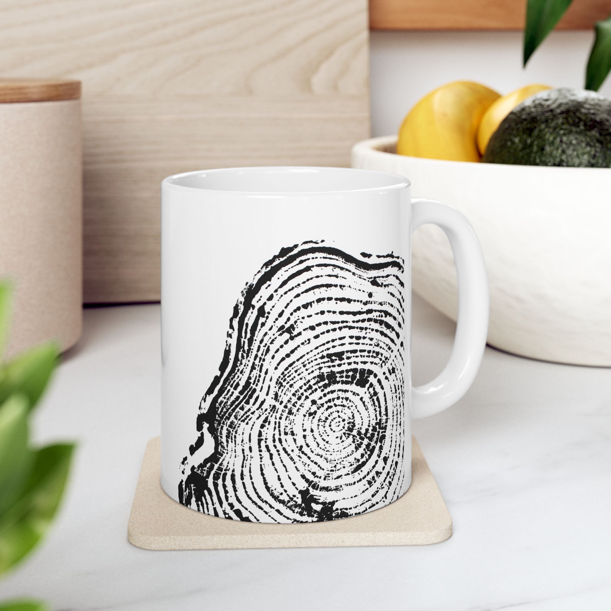 Woodcut Print Ceramic Mug #0403 (11oz | 15oz)