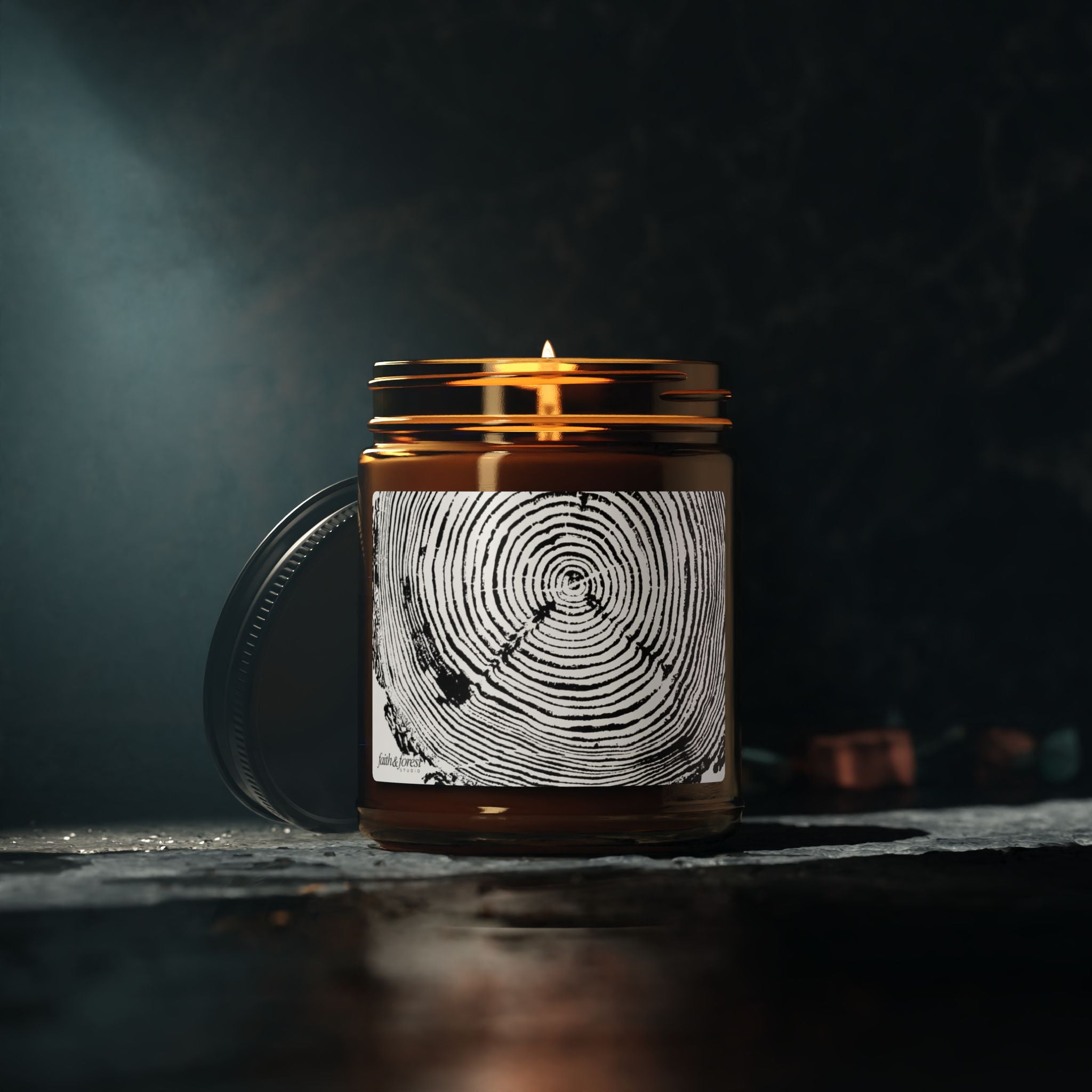 Fir Tree Relief Print 9oz Soy Candle