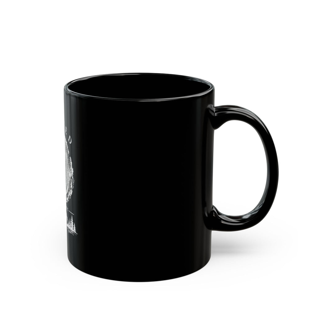 Rooted in Christ Black Coffee Mug — Faith-Based Christian Gift (11oz/15oz)