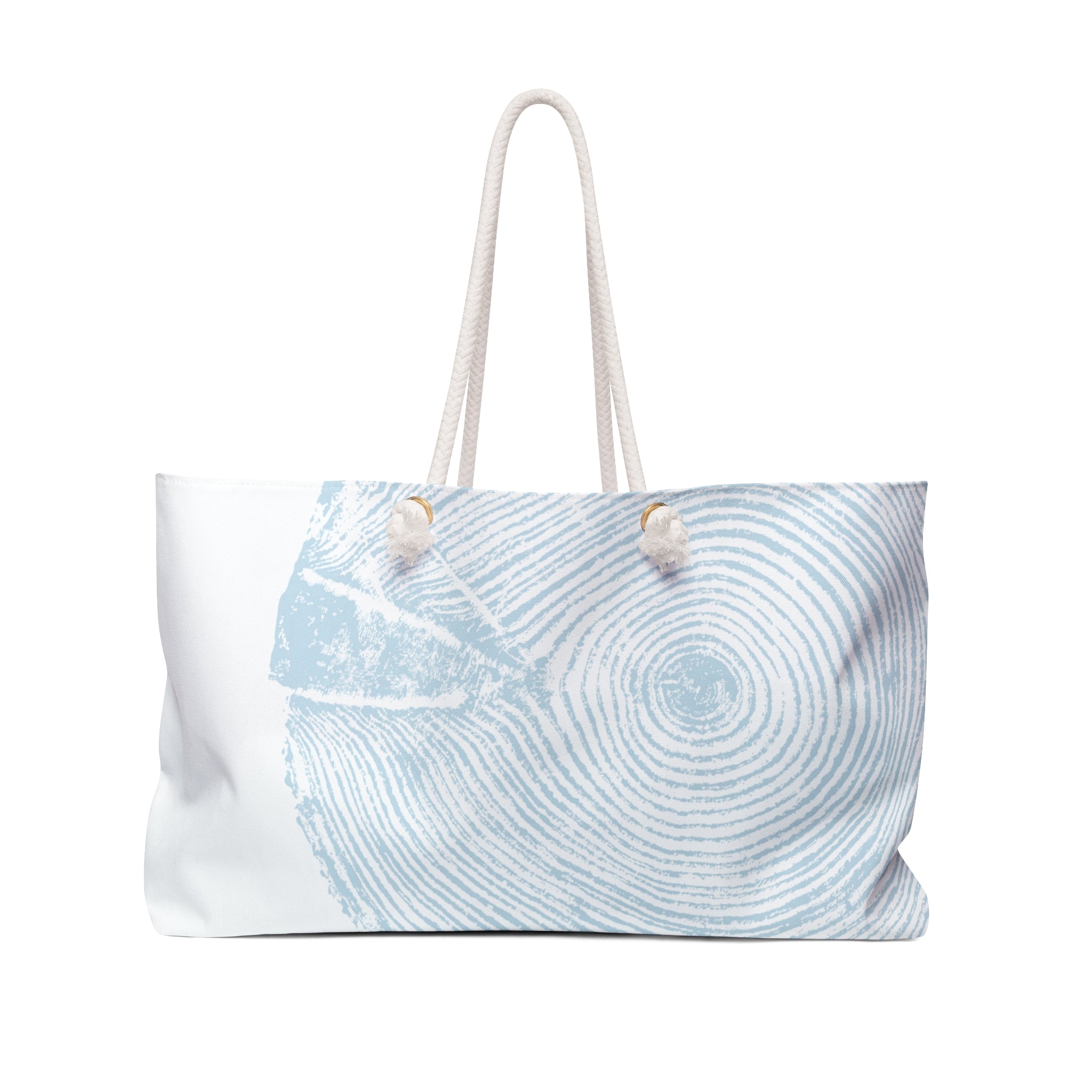Hemlock Tree Ring Weekender Bag Powder Blue