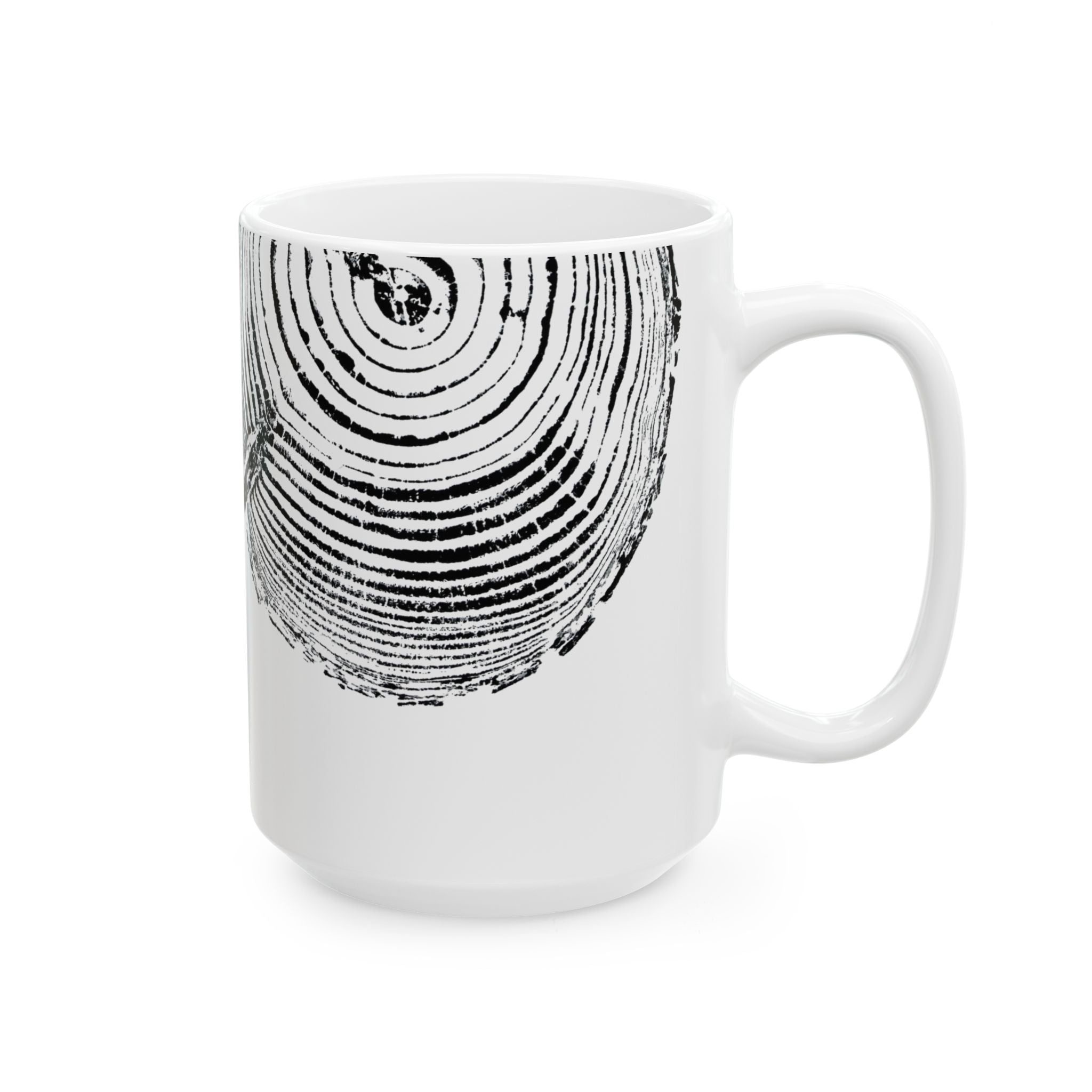 Cottonwood Tree Ring Print Ceramic Mug #0528