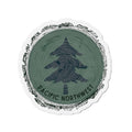 Pacific Northwest Woodgrain Tree Ring Die-Cut Magnet
