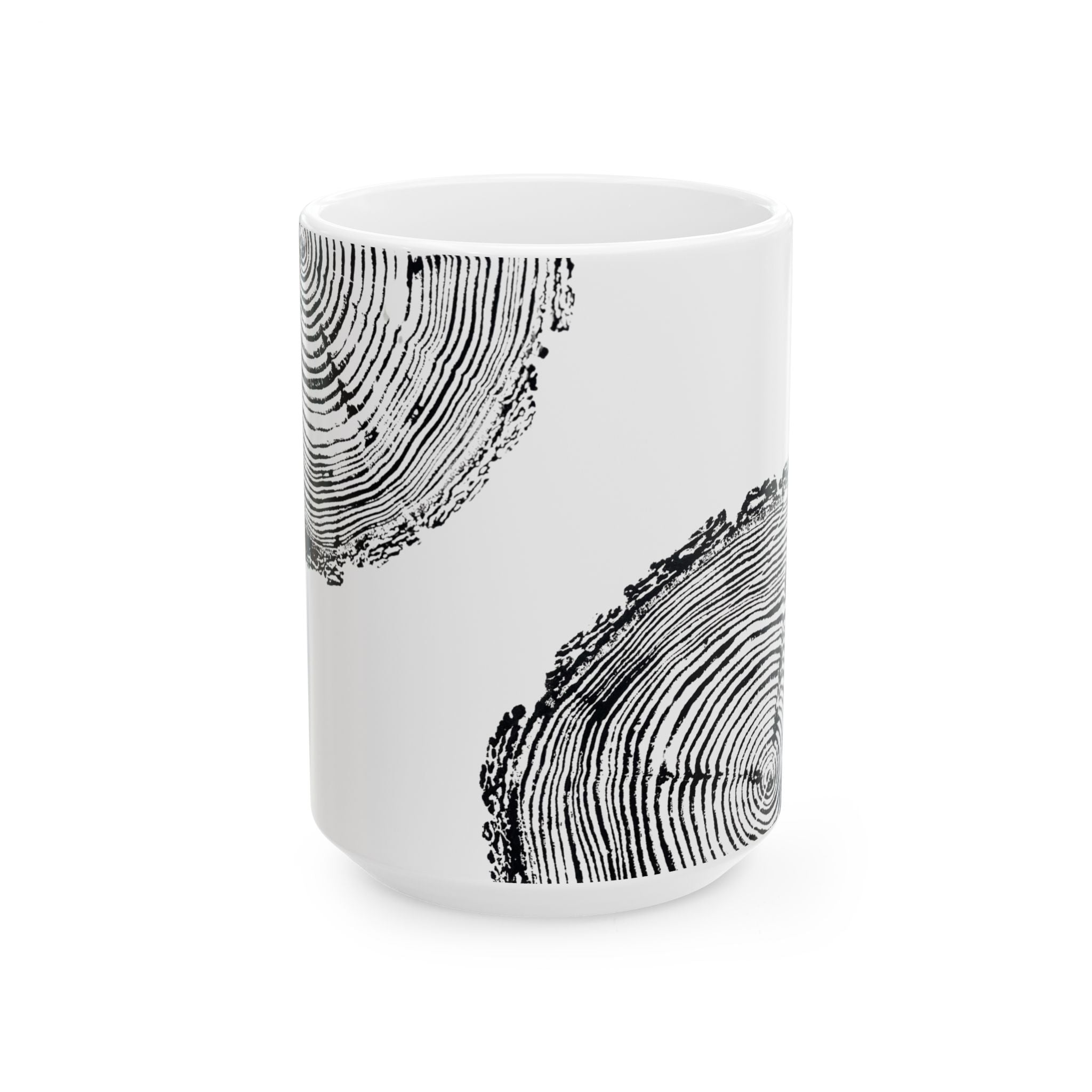 Fir Tree Ring Print Ceramic Mug #6773